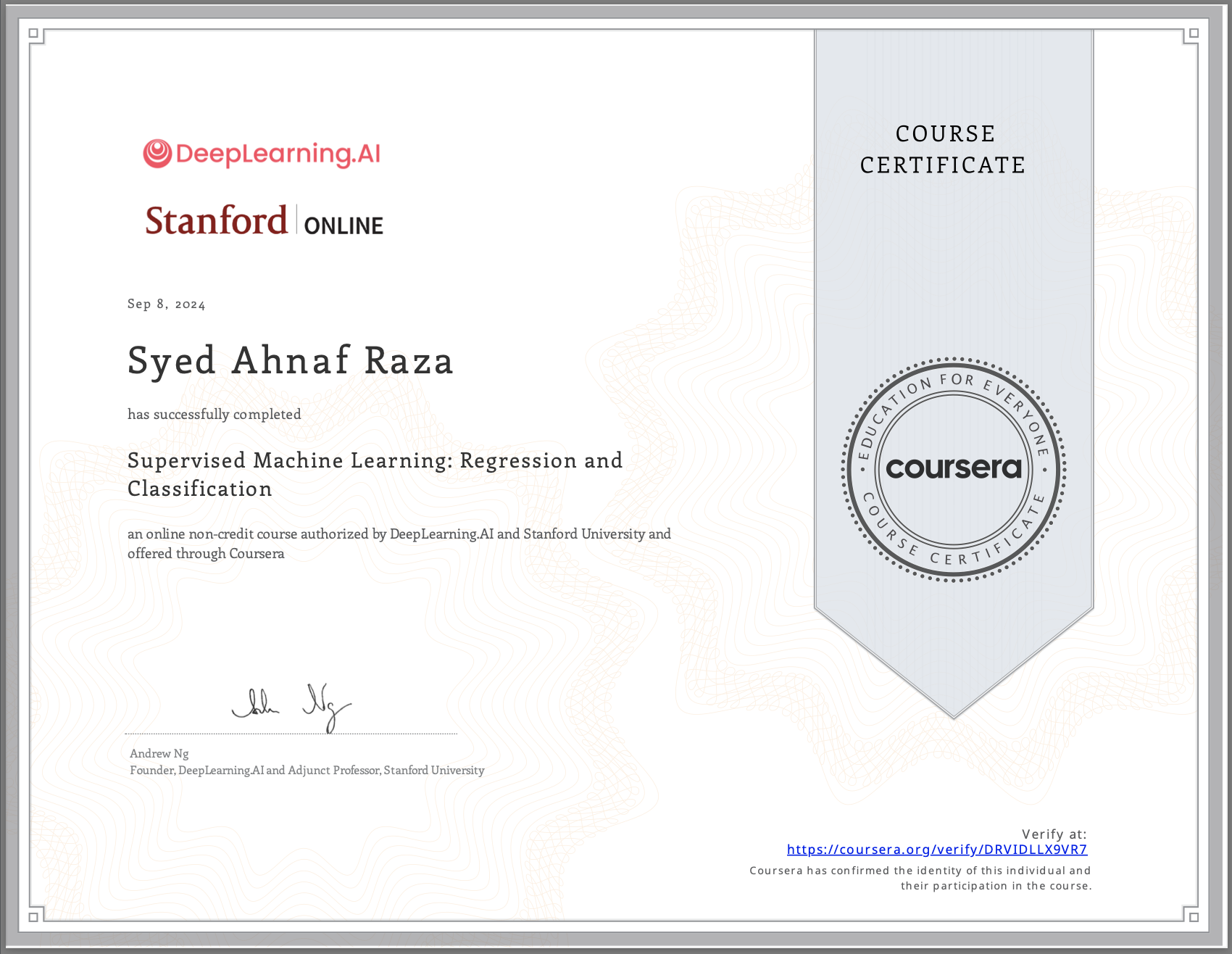 Supervised Machine Learning